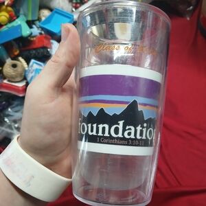 Double Wall Insulated Tumbler Tervis 16oz Foundation 1 Corinthians 3:10-11